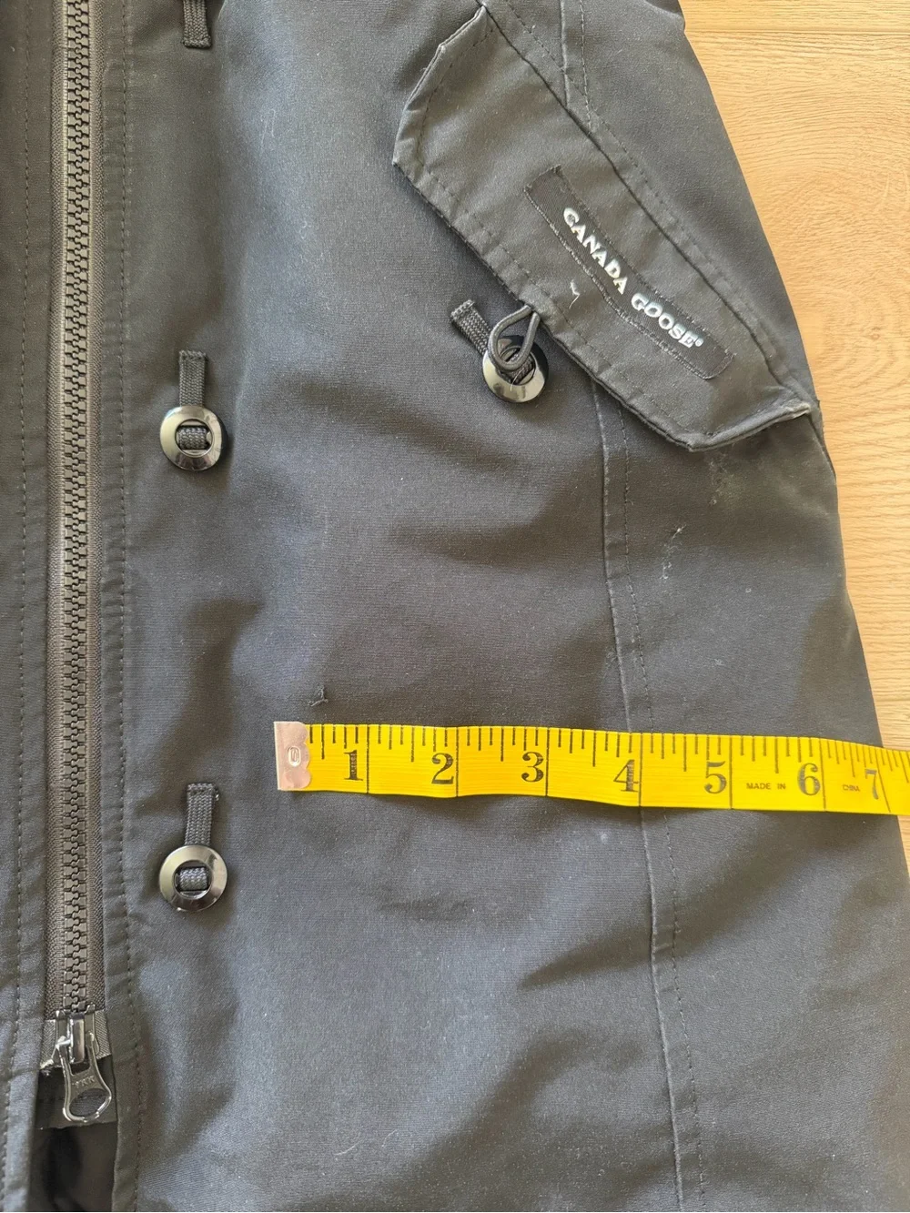 Canada Goose Kids 10/12 Medium Black Hooded Long Puffer Coat
